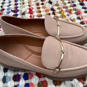Franco Sarto loafers, the Eda leather bit buckle